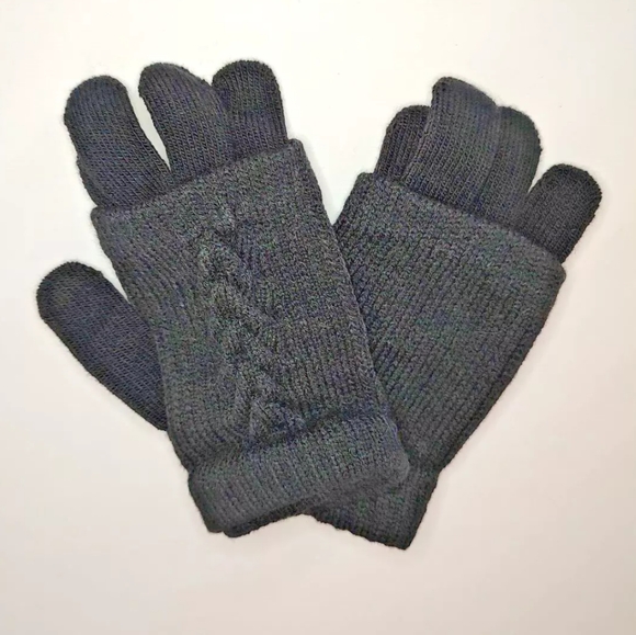 1 Pair Ladies' Gloves 3-in-1 Acrylic Polyester Spandex Assorted Color Choice New - Picture 7 of 9